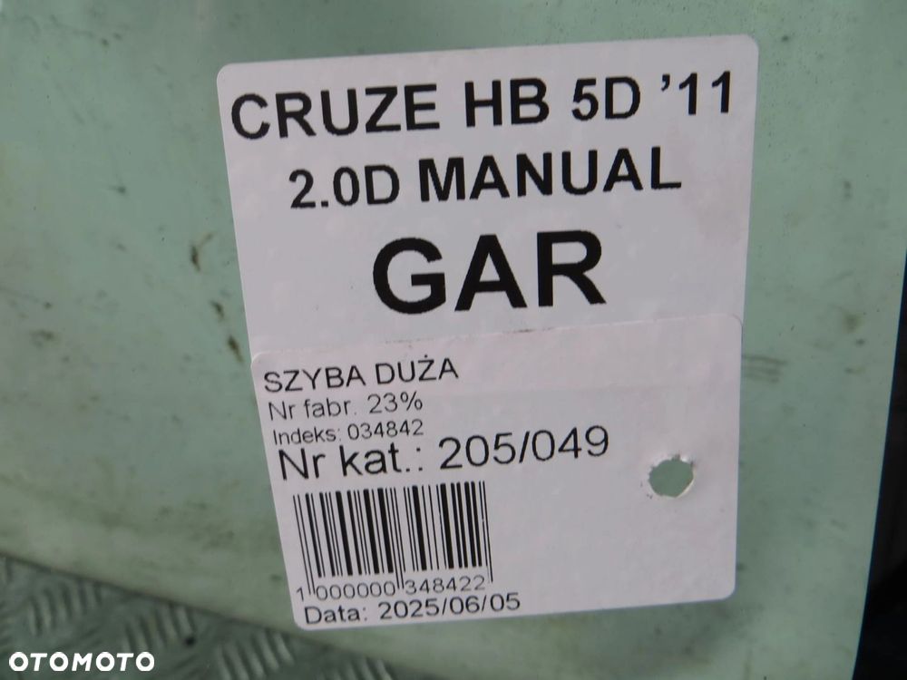 CHEVROLET CRUZE SZYBA CZOŁOWA PRZEDNIA 09- - 7