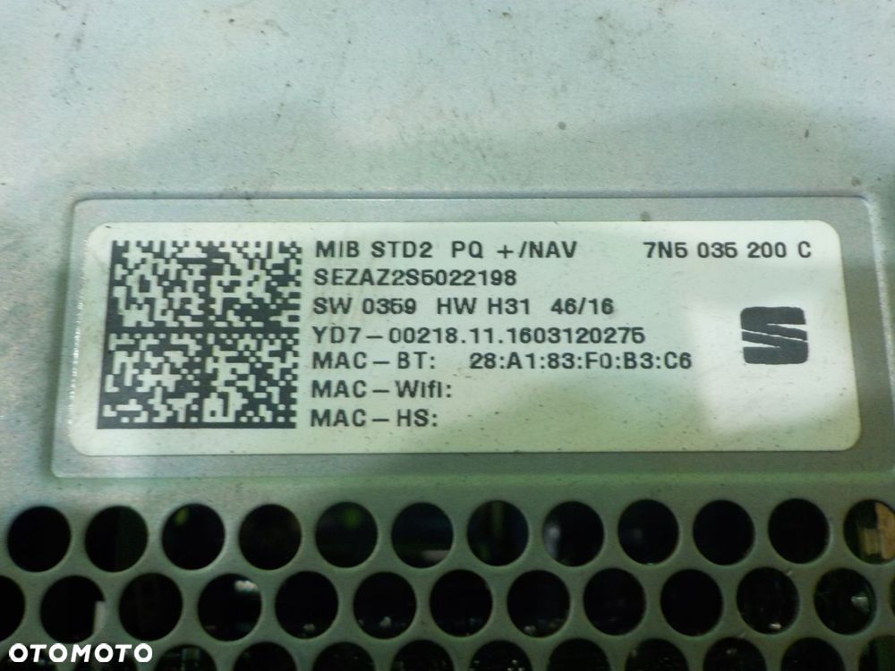 ALHAMBRA II LIFT 2.0 TDI 17r 5D radio nawigacja 7N5035200C - 6