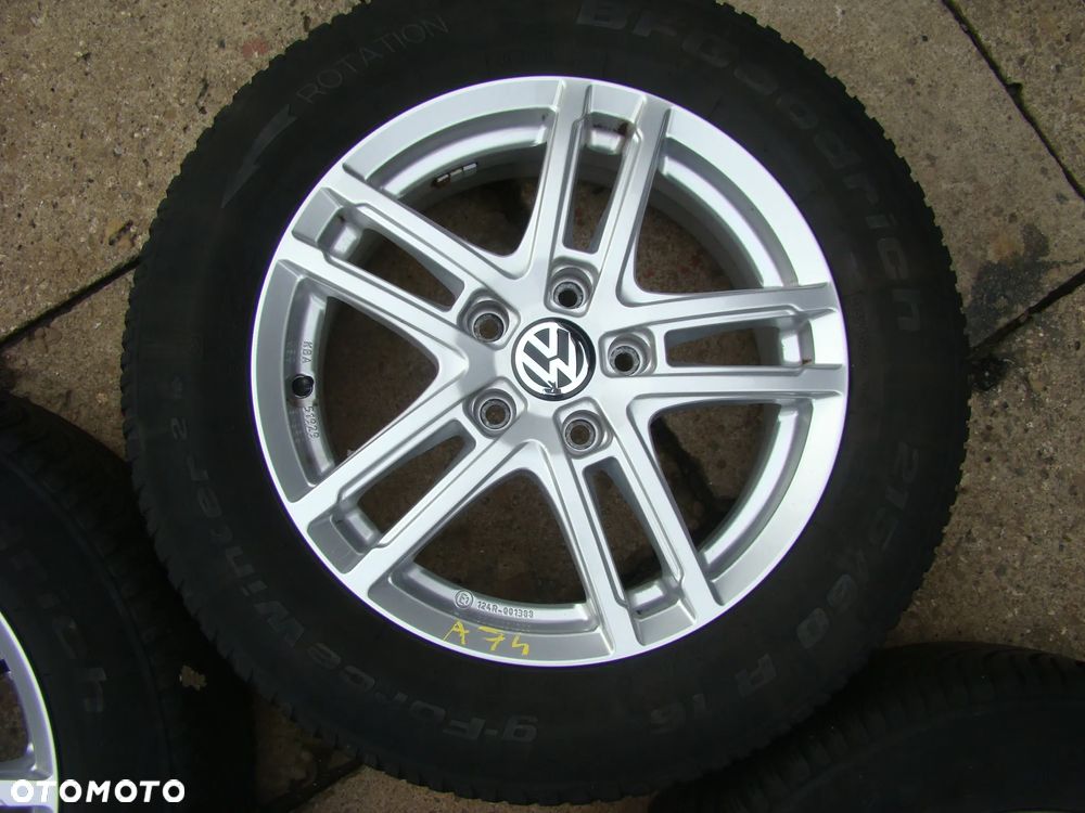 a74 5x112 VW T-Roc Beetle Skoda Karoq Yeti Seat Ateca Audi Q2 6Jx16 opony zima 215/60 - 5
