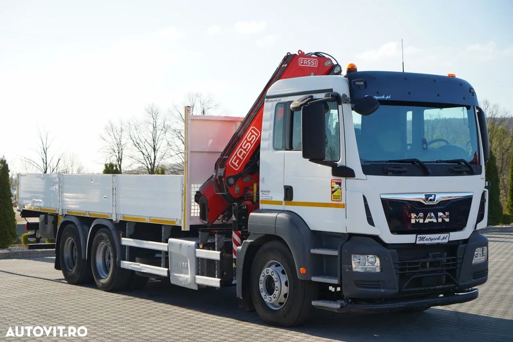 MAN TGS 26.420 / 6x4 / LIVRARE - 6,7 M / HDS FASSI F175A / EURO 6 / 2019 / RADIOCOMANDĂ / ROTATOARE - 9