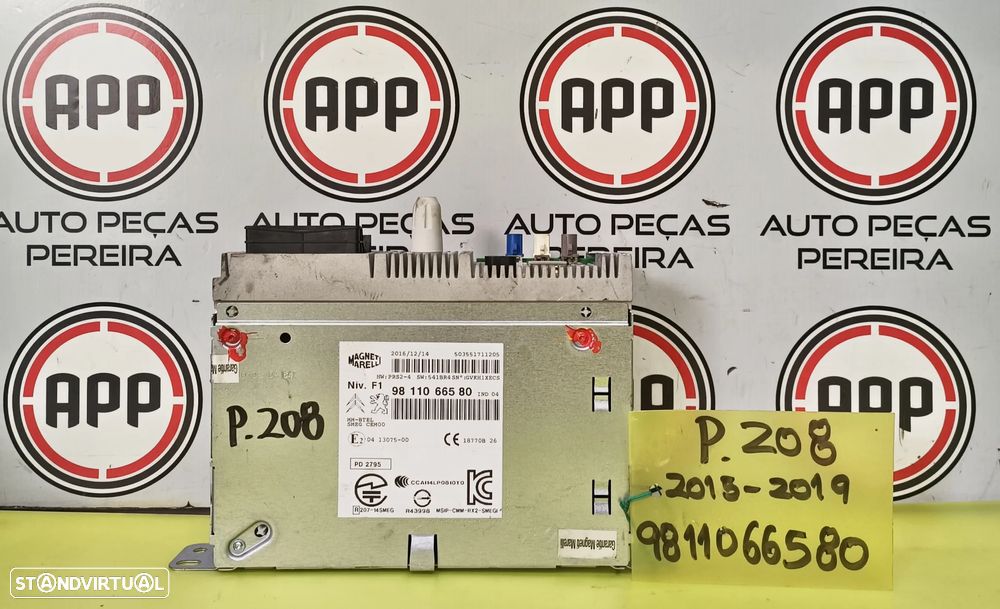 Radio Peugeot 208 de 2017, referência 9811066580. - 1