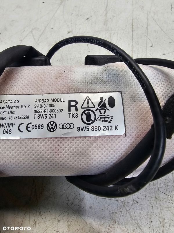 PODUSZKA FOTELA PRAWA AUDI A4 B9 A5 8W 8W5880242K - 3