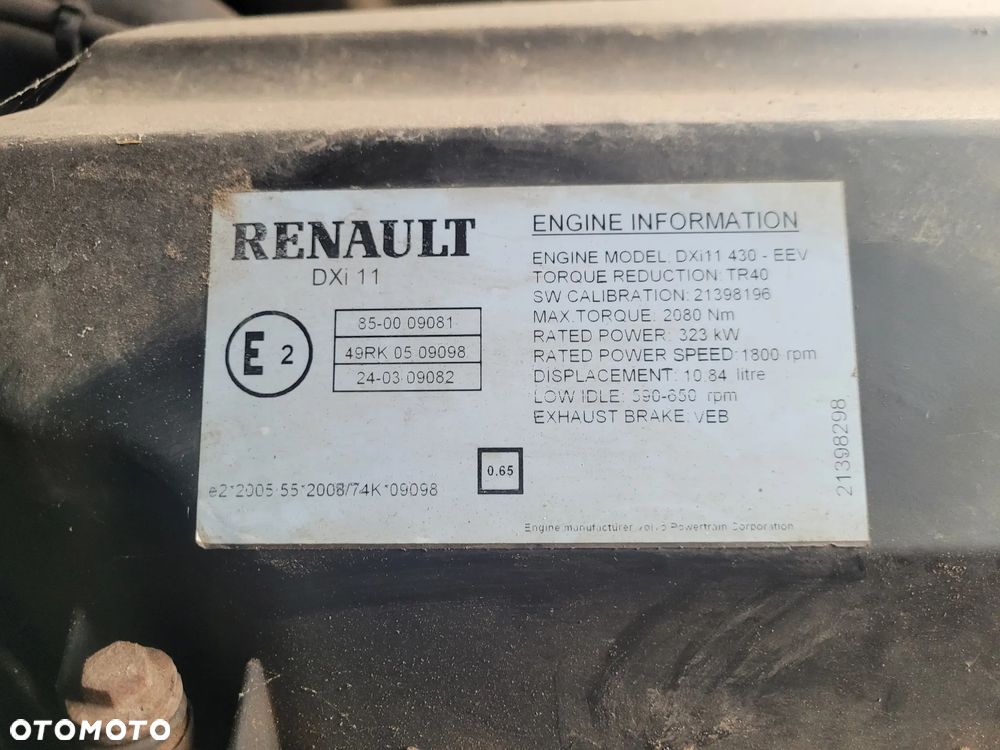 Silnik Renault Premium DXI 11 430 KM EEV 2010r - 3