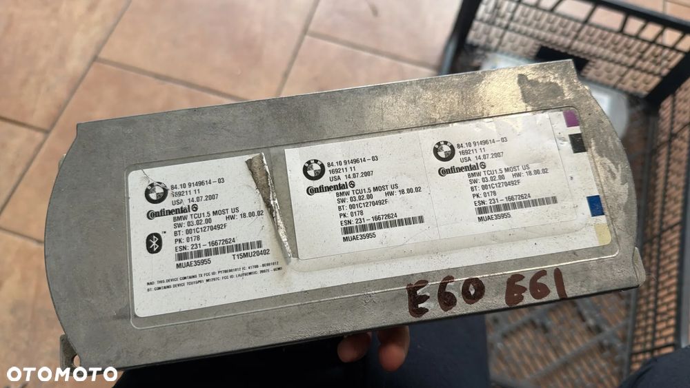 BMW E60 E61 MODUŁ STEROWNIK BLUETOOTH 9149614 - 1