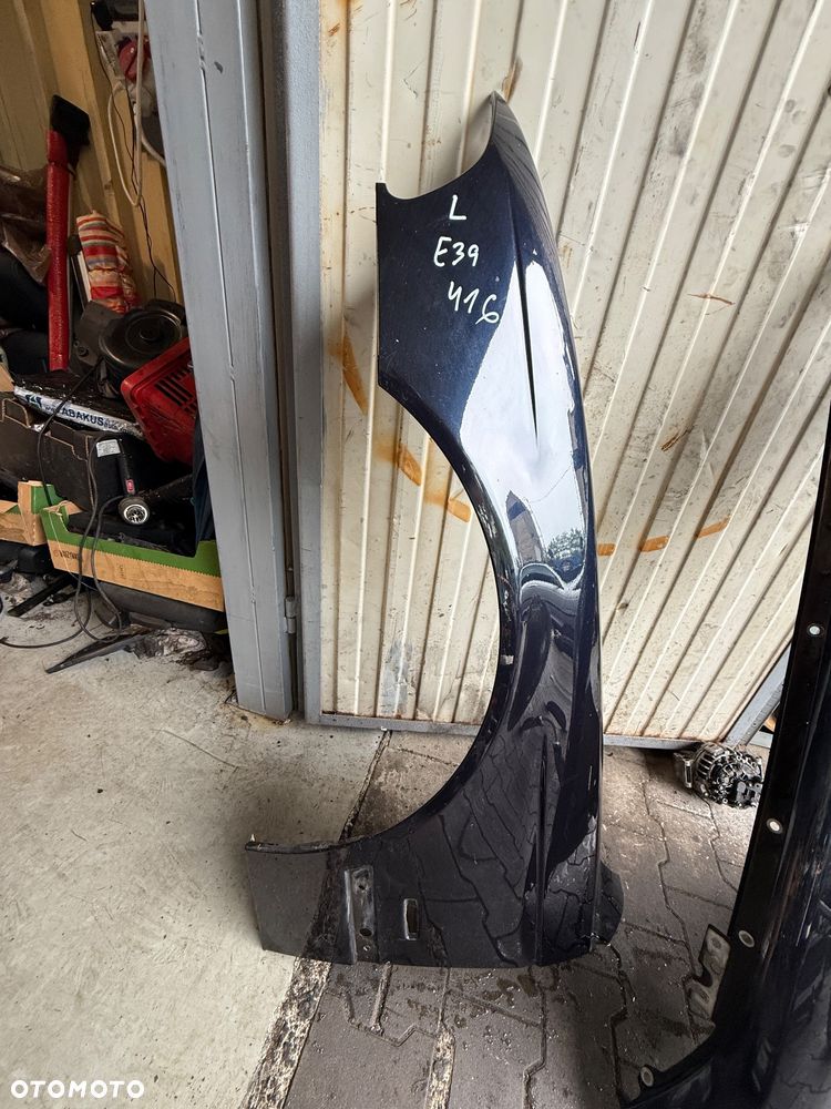 Błotnik e39 lewy przód przedni Carbonschwarz 416  bardzo ładny ! - 1