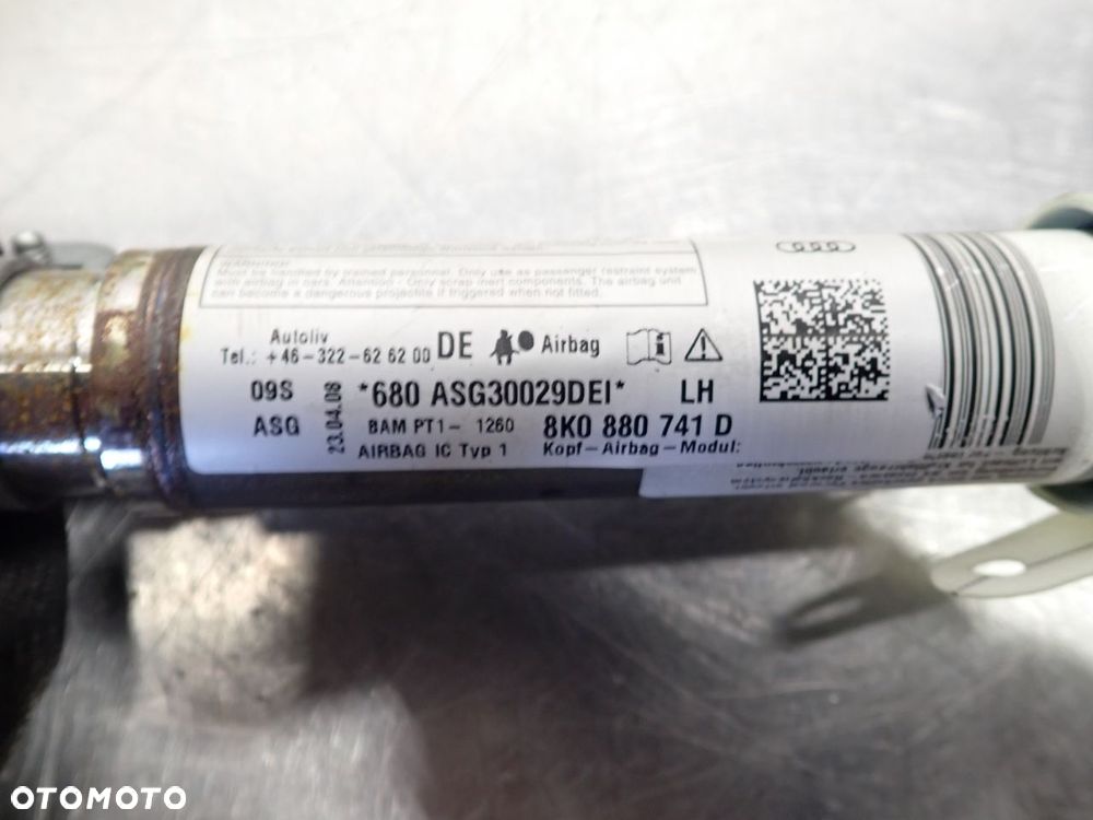 KURTYNA POWIETRZNA LEWA KIEROWCY AUDI A4 B8 2.0 - 3