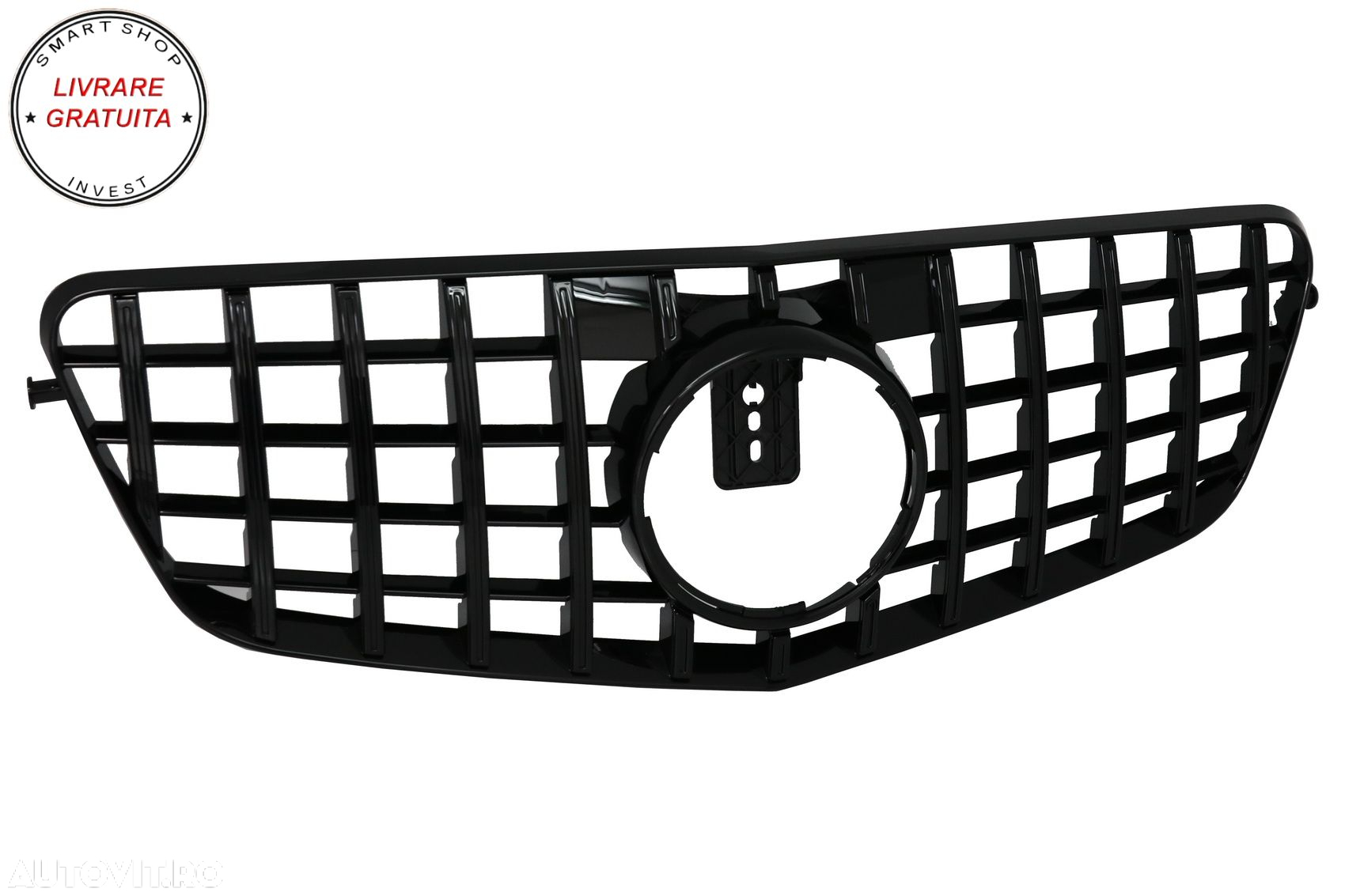 Grila Centrala Mercedes E-Class W212 S212 (2009-2013) GT-R Panamericana Design Neg- livrare gratuita - 2