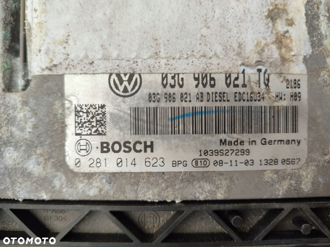 Komputer sterownik silnika VW GOLF V 1.9TDI 03G906021TQ EUROPA - 4