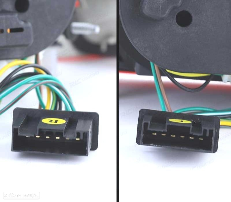 FAROLINS TRASEIROS LED BMW E46 98-01 VERMELHO CROMADO - 3