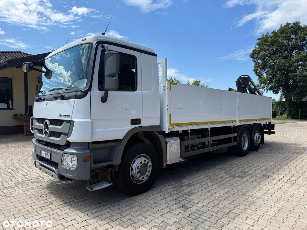 Mercedes-Benz 2641 ACTROS MP3 skrzyniowy z HDS HIAB 122 "Z", oś skrętna, pilot! - 5