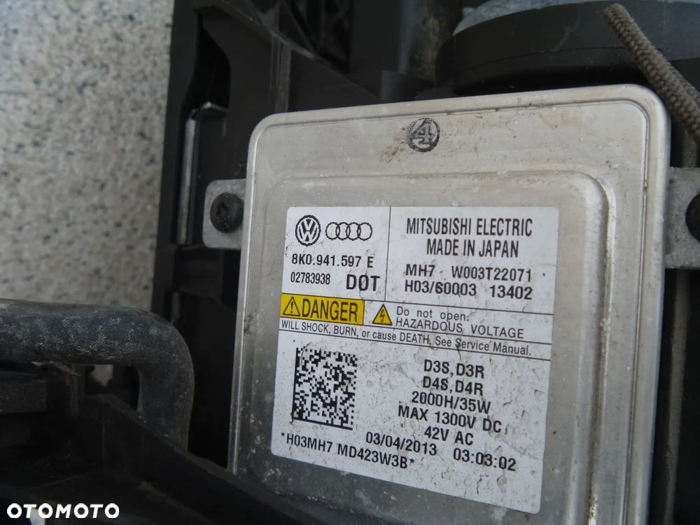 AUDI A5 LIFT 8T0 XENON LED LEWY KOMPLETNY SLIZG SPRYSKIWACZ IGŁA 8T0 941 031C - 6