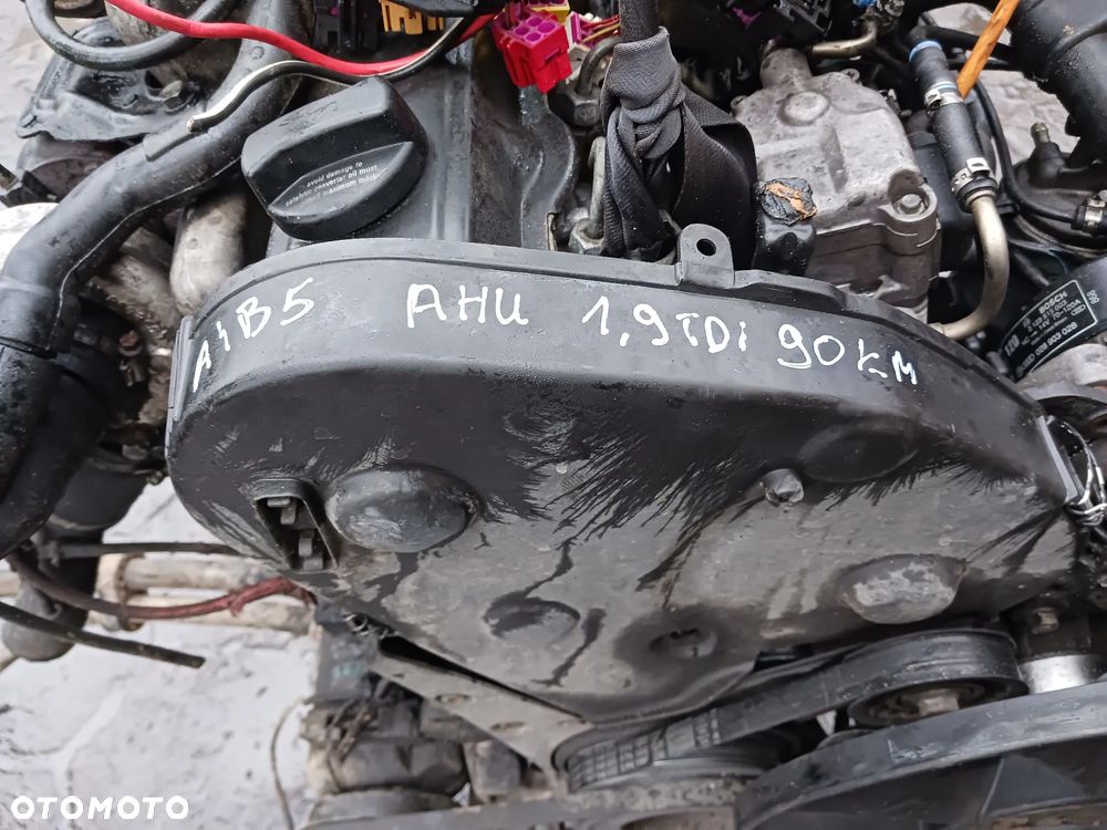 Silnik AHU 1.9TDI 90KM Audi A4 B5 A6 C5 Volkswagen Passat B5 wzdłużny kompletny z wiązką KOMPLET - 2