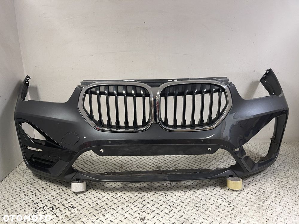 BMW X1 F48 LCI LIFT 19-22 ZDERZAK PRZEDNI PRZÓD SPOJLER KRATKA GRILL 7954205 - 2