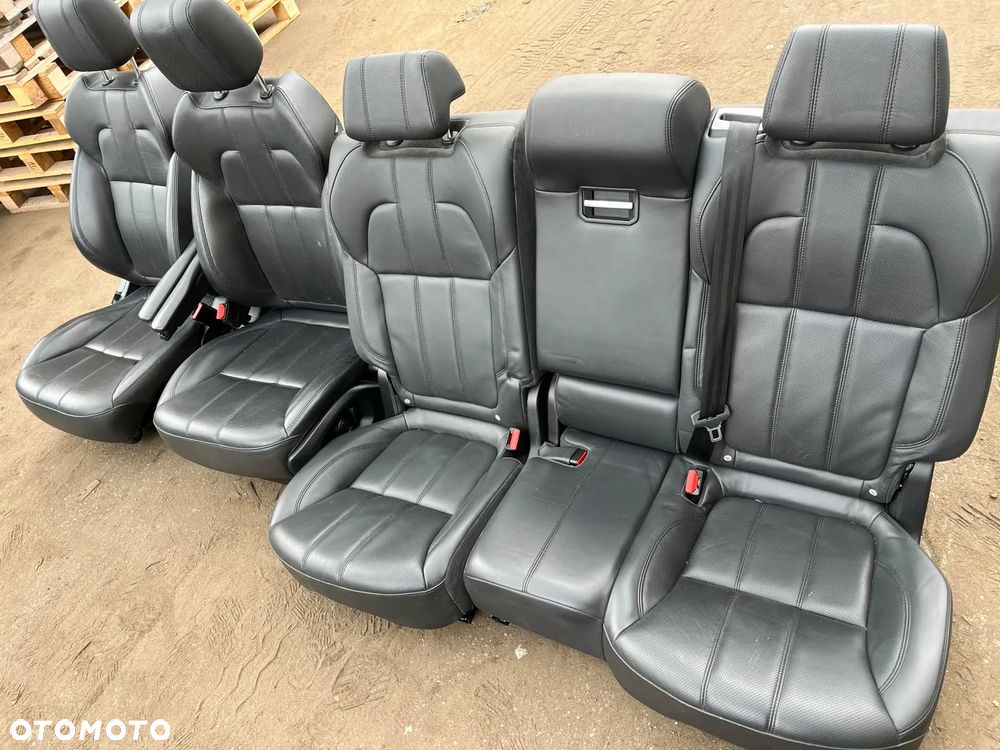 Siedzenia fotele kanapa komplet skórzane czarne Range Rover Sport L494 - 2