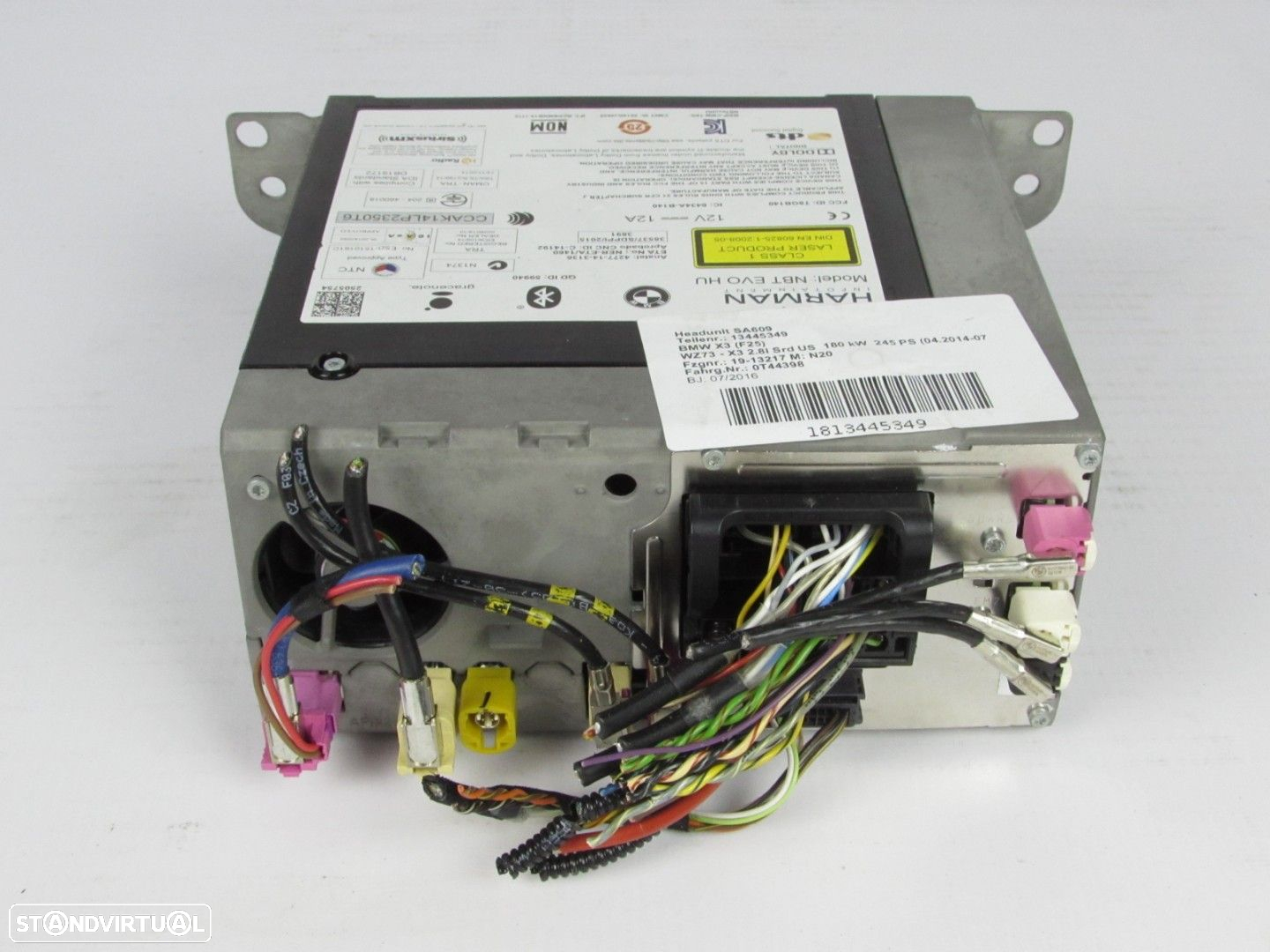 Sistema de navegação Profissional Seminovo/ Original BMW X3 (F25)/BMW X4 (F26) - 2