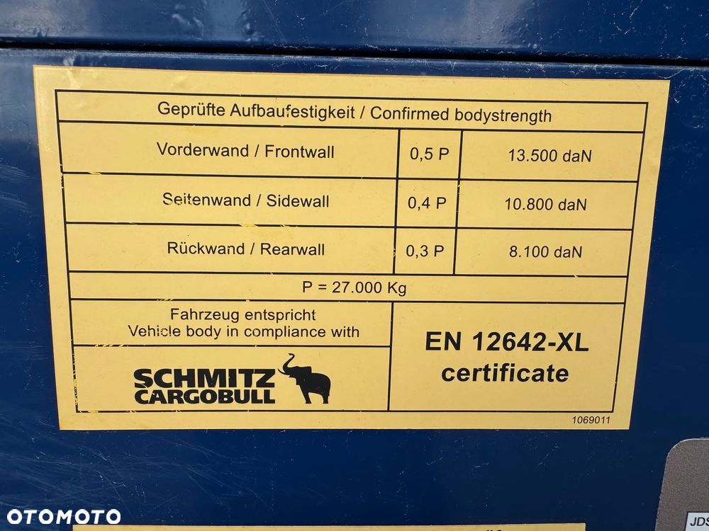 Schmitz Cargobull Mega 2,90-3,00m, 435/50R19,5 Nowe Opony!! - 32