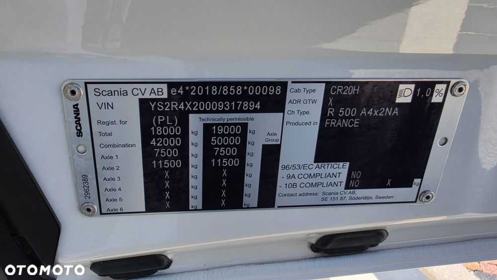 Scania ///R500///2023///RETARDER/// FULL LED///ZABUDOWY MIĘDZYOSIOWE/// KLIMATYZACJA POSTOJOWA///NAWIGACJA/// RADARY///WAGA///STAN BARDZO DOBRY - 39