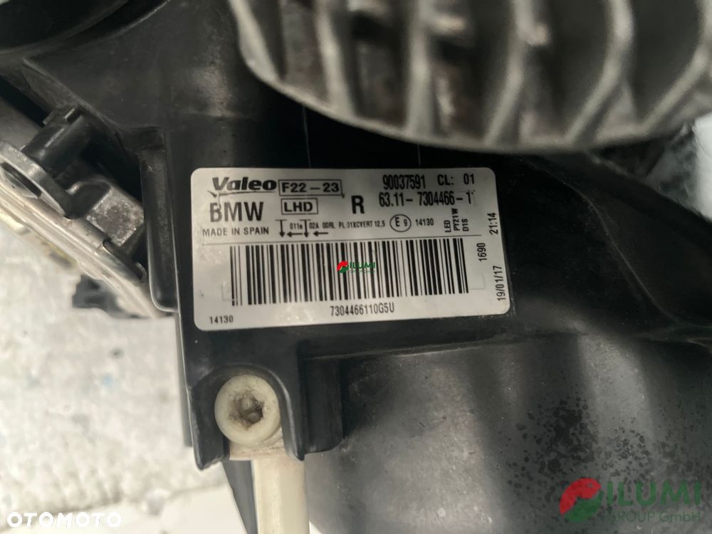 BMW 2er F22 Xenon Reflektor Prawy 7304466 - 7