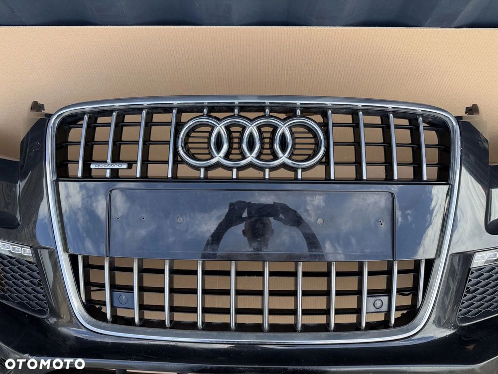 ZDERZAK PRZÓD AUDI Q7 S-LINE 4L0 LIFT 2009-2015 KOMPLETNY ORYGINAŁ DEMONTAŻ - 4