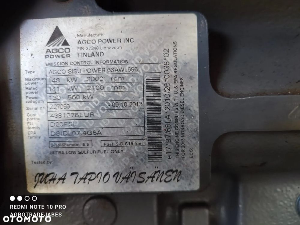 Silnik AGCO SISU POWER 66AWI.696 - 12