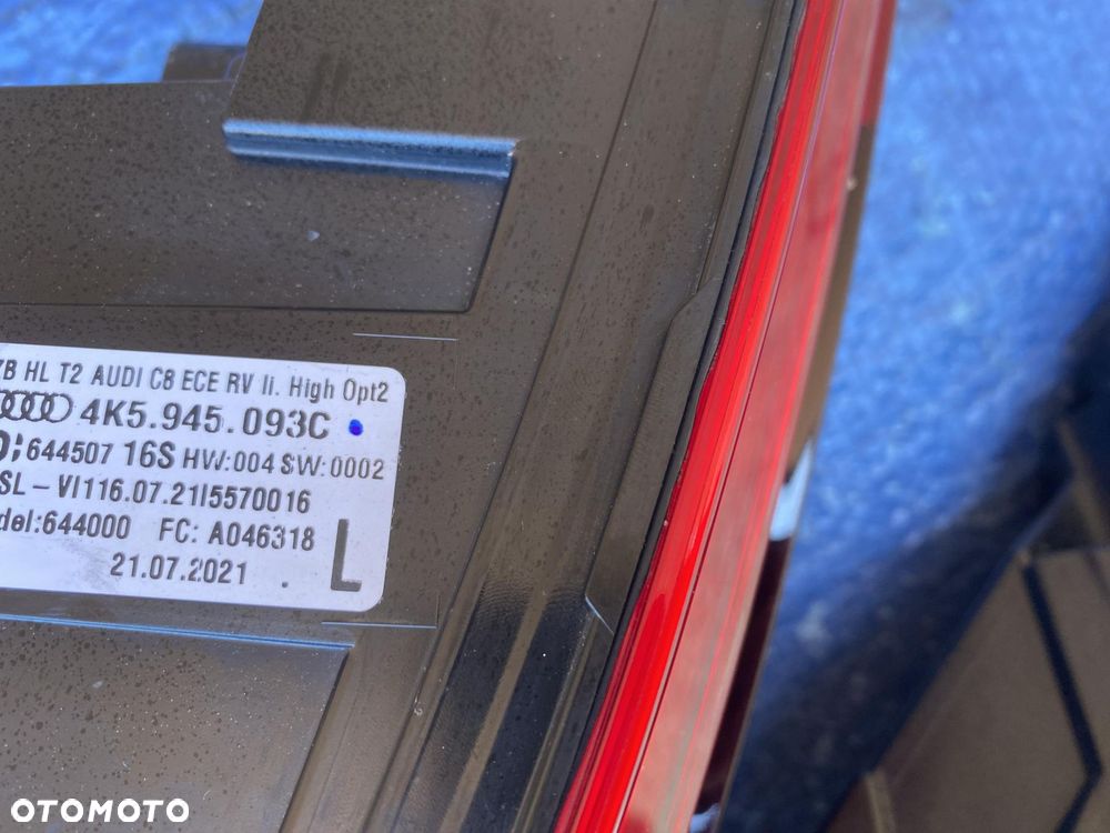 AUDI A6 C8 4K9 KOMBI Opt2 MATRIX LAMPY TYŁ LAMPA KOMPLET EUROPA - 6