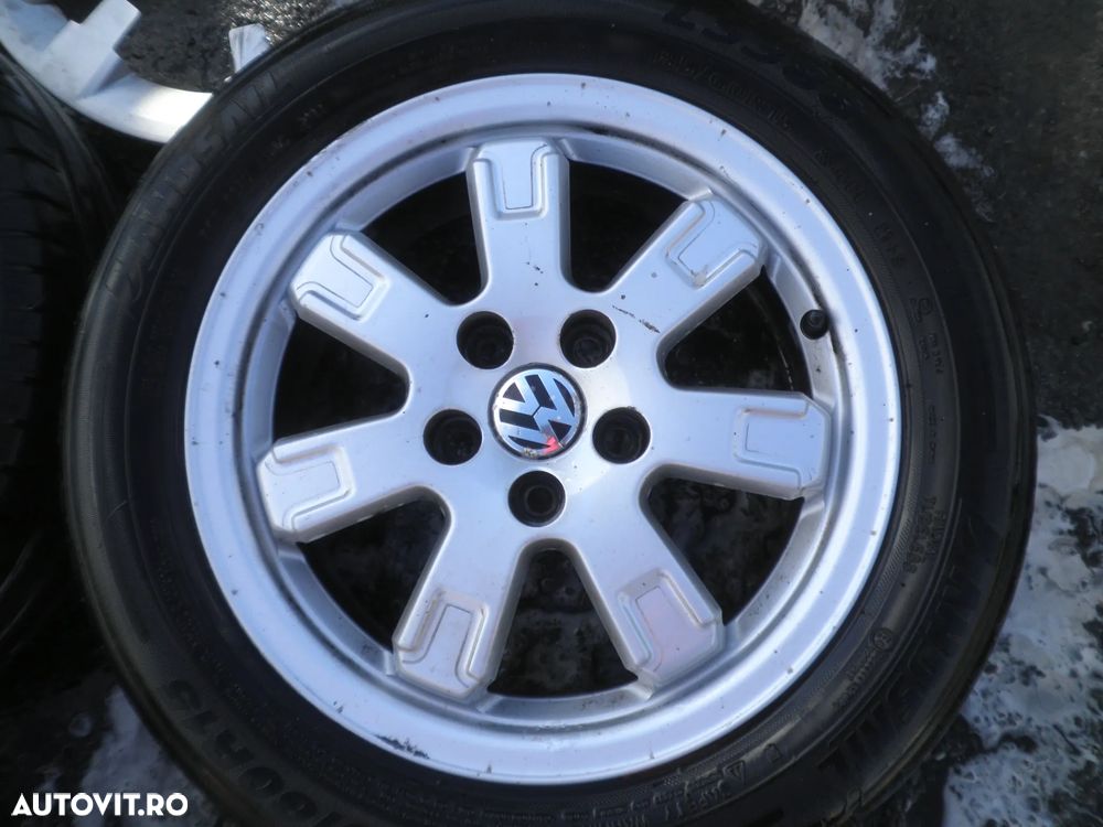 Jante 15" cu anvelope 185/60/15 VW Polo 6R 6R0601025E 5.5J ET38 - 6