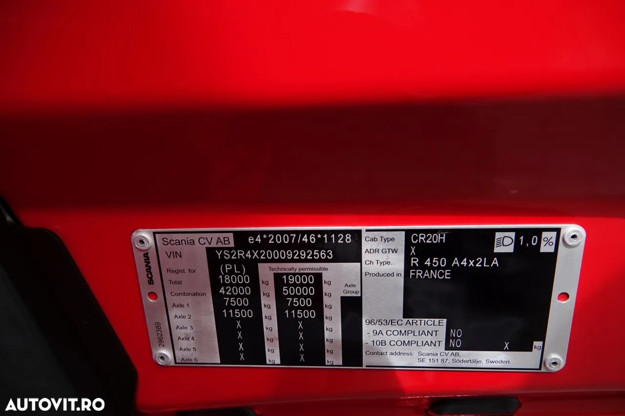 Scania R 450 / 2021 R / CONTRACT DE SERVICE POST-SERVICE - 34
