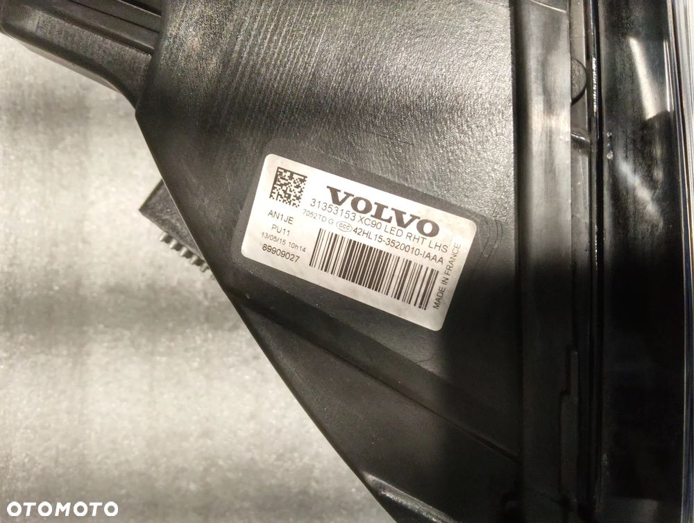 Volvo XC90 SM LED PRZÓD STRONA LEWA 31353153 - 5