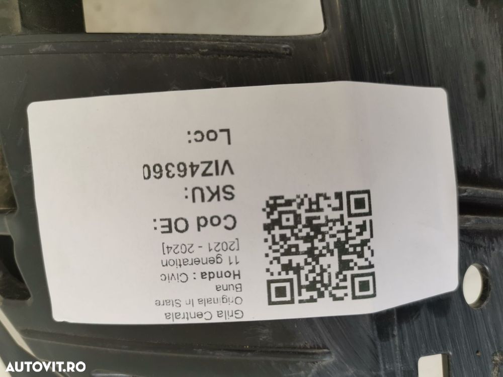 Grila Centrala Honda  Civic 11 generation [2021 - 2024] Originala In S - 8