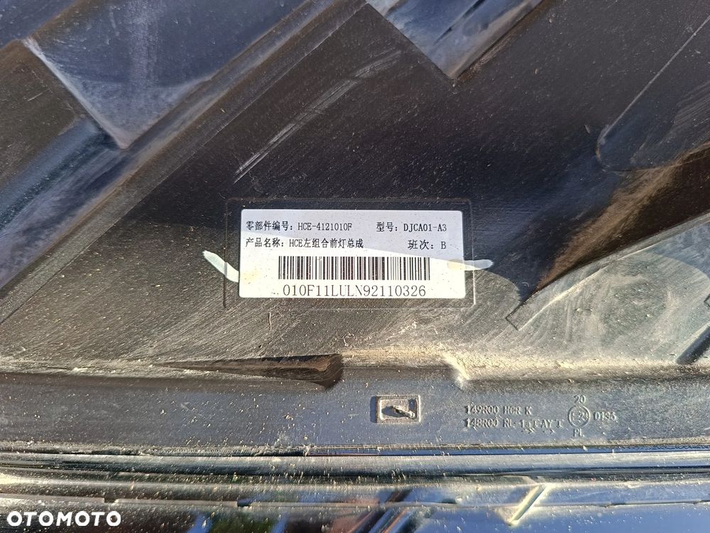 Full Led przedni lewy BYD HAN lampa HCE-4121010F reflektor - 3