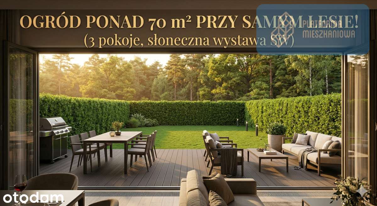 Unikalne 3 pokoje z Ogromnym ogrodem