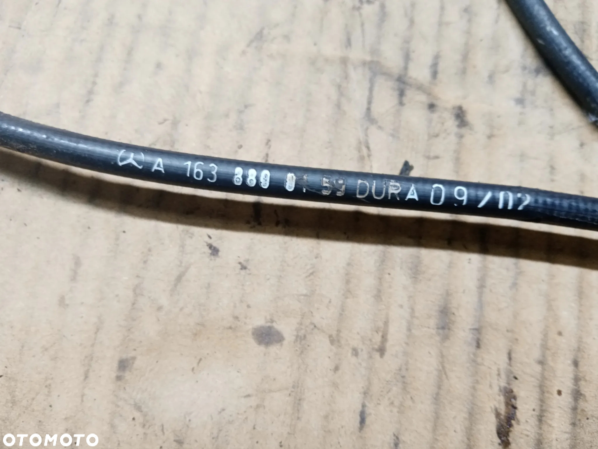 Linka otwierania maski cięgno Mercedes ML W163 A1638800159 - 4