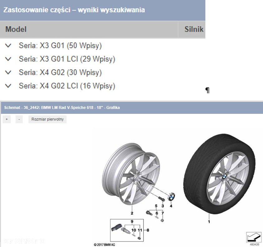 Oryginalne Koła 18 cali BMW X3 X4 G01 G02 - 9