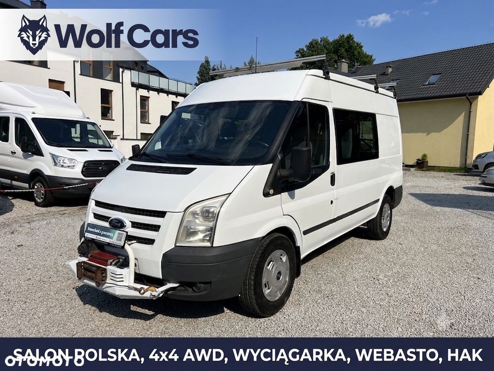 Ford Transit Furgon Brygadowy Doka 6 os. 4x4 AWD 2.4 TDCI 140KM Wyciągarka Webasto HAK - 1
