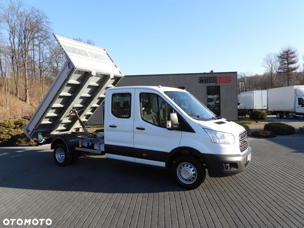 Ford TRANSIT WYWROTKA PODWÓJNA KABINA DOKA 6 MIEJSC TEMPOMAT LEDY BLIŹNIACZE KOŁA KLIMATYZACJA  170KM - 2