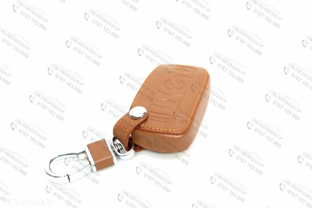 Husa BMW piele pentru cheie seria 1,3,5,6,7, E90 E92 E93 SMART - 3