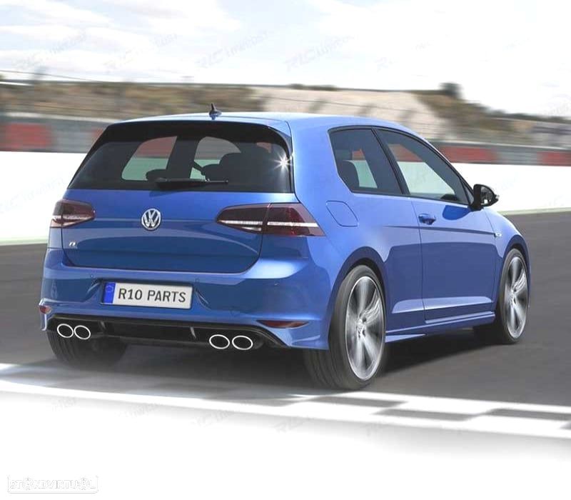 DIFUSOR VOLKSWAGEN VW GOLF 7 12-17 LOOK R LINE OO---OO - 3