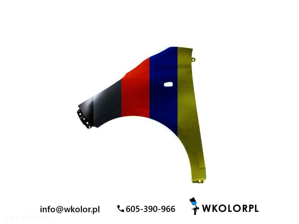 NOWY BŁOTNIK HYUNDAI I10 I 2008-2011 LAKIEROWANY W KOLOR - 1