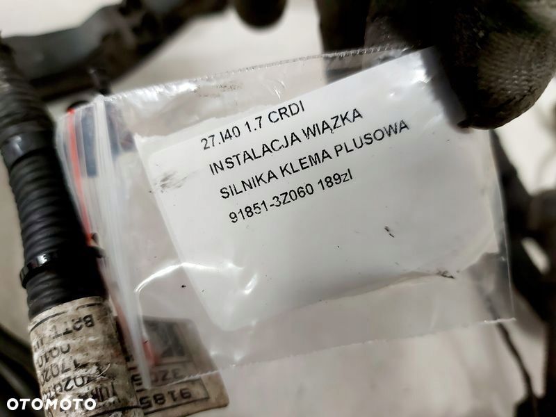 hyundai i40 1.7 crdi wiązka silnika instalacja klema plusowa 91851-3z060 - 7