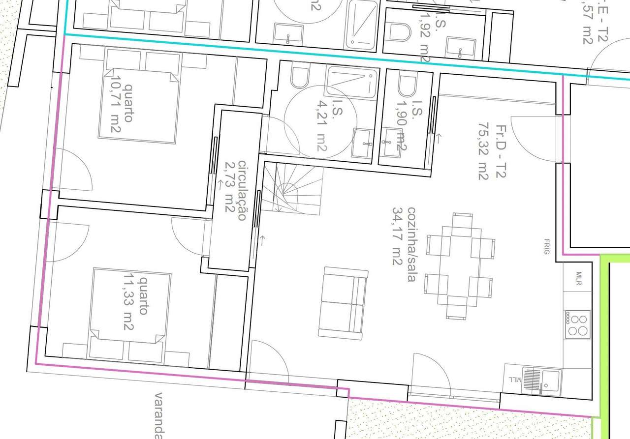 Apartamento T2 Novo em Tondela | Fração D com Garagem, Elevador, Ar... - Grande imagem: 5/8