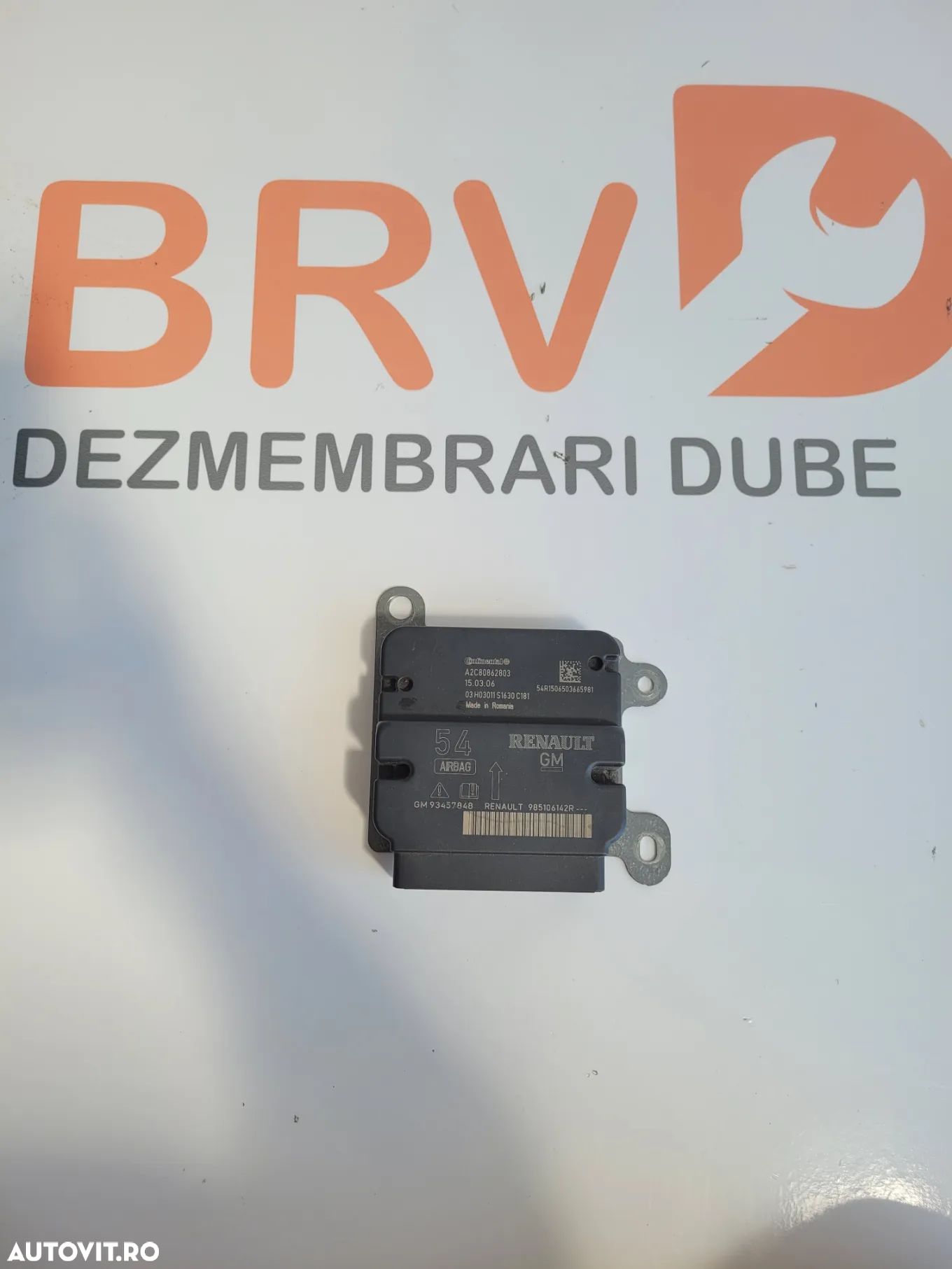 Calculator Airbag  Renault Trafic / Opel Vivaro / Nissan Primastar 1,6 motorizare - 1