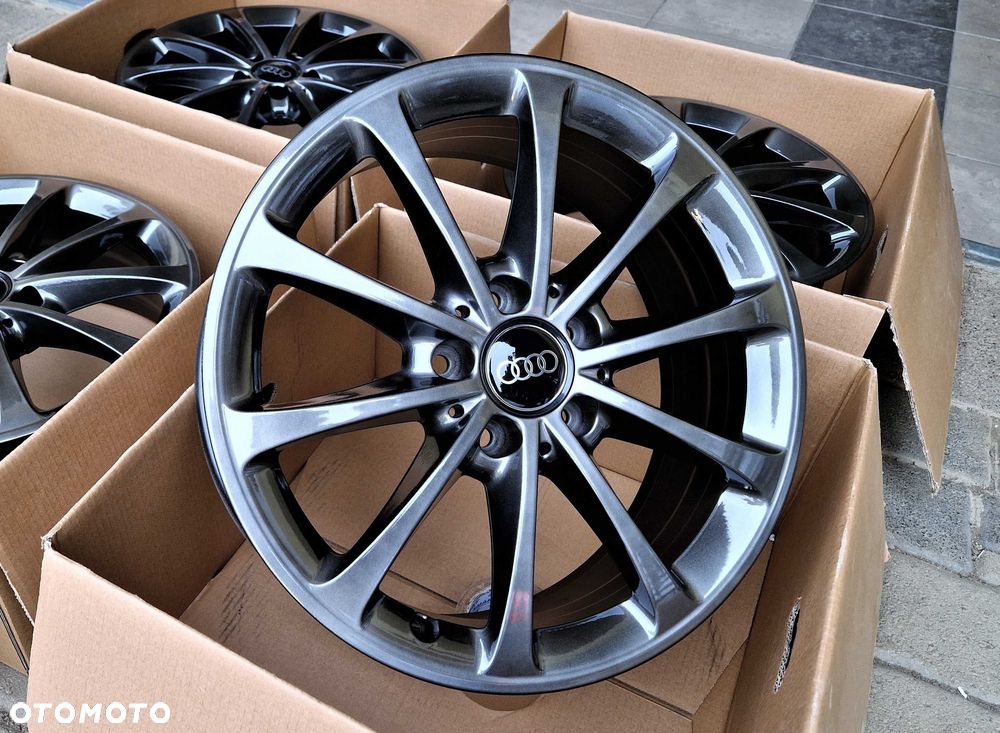 Alufelgi 17 5x112 Audi A3 A4 Q2 Q3 Seat Leon Exeo Altea Ateca Chrom Shadow ! 731#
