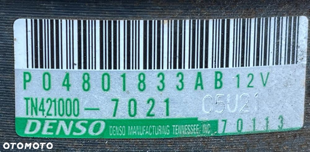 P5 DODGE CHARGER 2017 V8 5.7 ALTERNATOR 04801833AB - 14