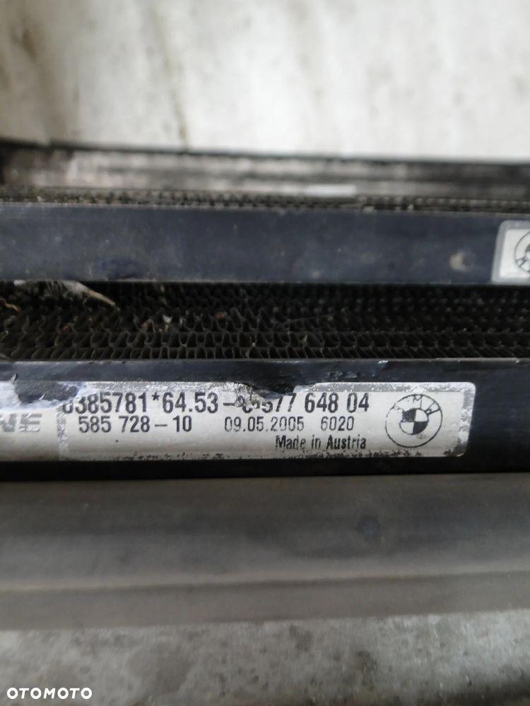 BMW X3 E83 CHŁODNICA WODY KLIMATYZACJI INTERCOOLER WENTYLATOR KOMPLET 3.0D EUROPA - 10