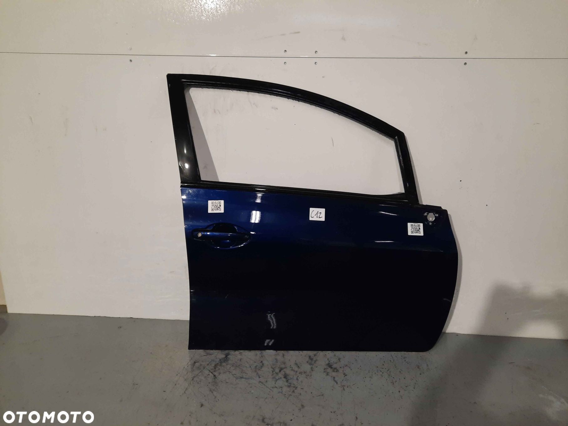 } DRZWI PRZÓD PRZEDNIE PRAWE TOYOTA AURIS I 1 8S6 GRANAT GRANATOWE 5D 5 DRZWI HB - 1