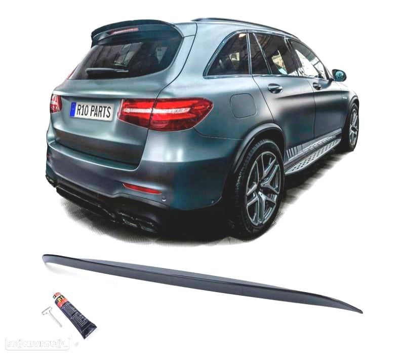 AILERON SPOILER MERCEDES GLC X253 15-19 LOOK AMG PRETO BRILHO - 2