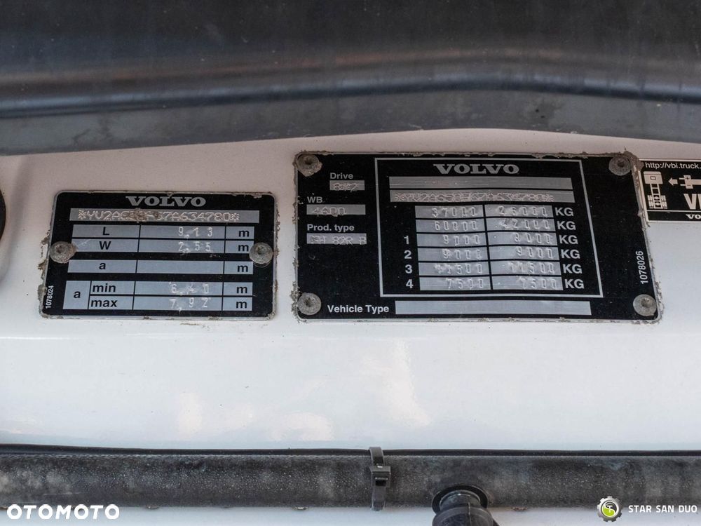 Volvo FH 520 8x2 PALFINGER PK 100002 HDS Żuraw Fly Jib - 18