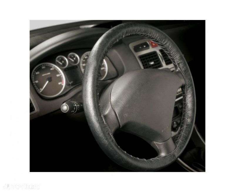 Husa volan cu snur din piele 36-38 cm - 1