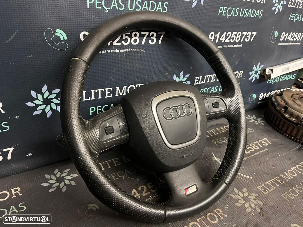 Volante usado pele com airbag AUDI A4 B7 S-LINE - 2