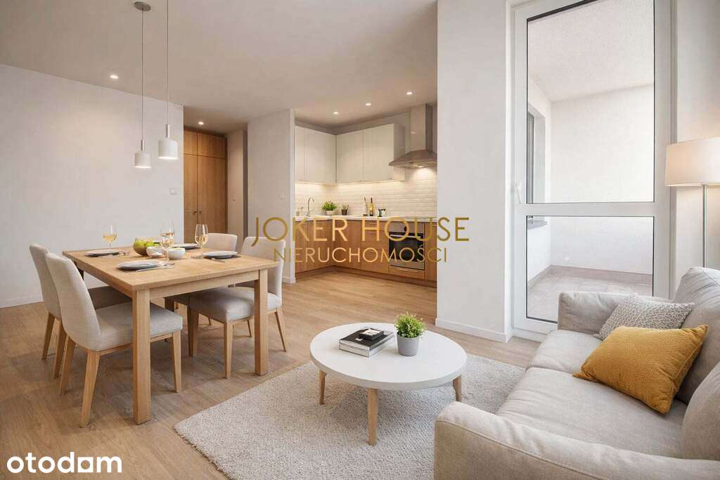 Nowe, przestronne 2 pokoje z balkonem – 49,5 m²